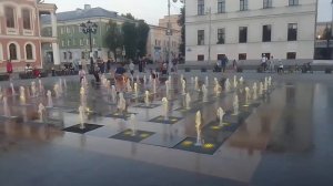 Поющие вечерние фонтаны Твери