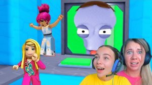 КОМАНДНЫЙ ПО ОТ ИНОПЛАНЕТЯН вместе С МАМОЙ в ROBLOX!