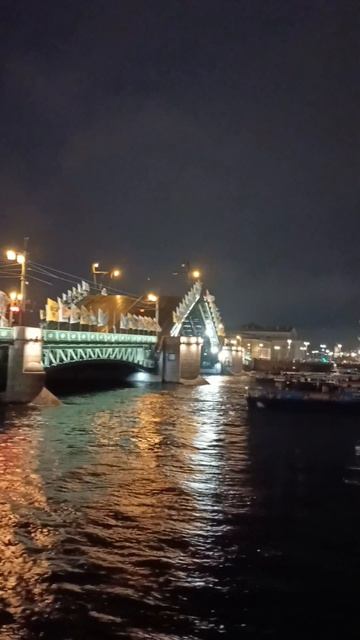 разводится мост в Питере . дворцовая набережная смотреть онлайн