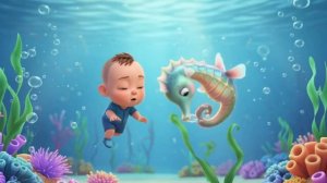 Canción Sensorial de los Animales del Mar y Sonidos Relajantes 🎵 Canciones Infantiles y Rimas para