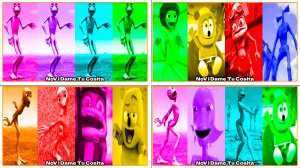 Зелёный Человек Танцует Dame Tu Cosita Music Video Megamix #185-188 в Tiles Hop - NoV