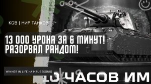 WINNER_IN_LIFE ★ 13 000 УРОНА ЗА 6 МИНУТ! РАЗОРВАЛ РАНДОМ НА MAUSEKONIG!