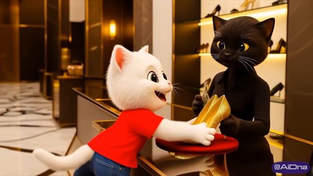 Озорная кошечка 😼тайком разрезала материнское платье✂️👗😭 #cats #cat #story #CatStory #AiCatStory смотреть онлайн