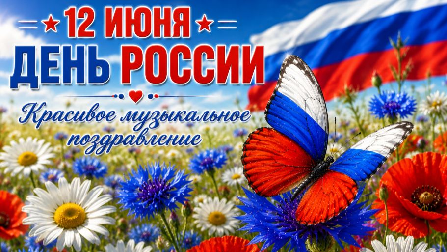 12 июня День России | Красивое музыкальное поздравление