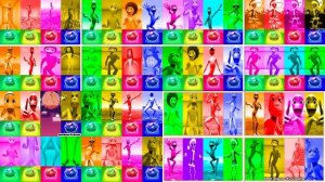 Зелёный Человек Танцует Dame Tu Cosita Music Video SUPER Megamix #33-48 в Tiles Hop - NoV
