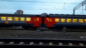 Электропоезд ЭД4М сообщением Балашиха-Москва-Курская