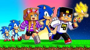 МОЙ ДРОН снял СОНИК в МАЙНКРАФТ НУБ И ПРО ЭВОЛЮЦИЯ ВИДЕО MINECRAFT Евгенбро