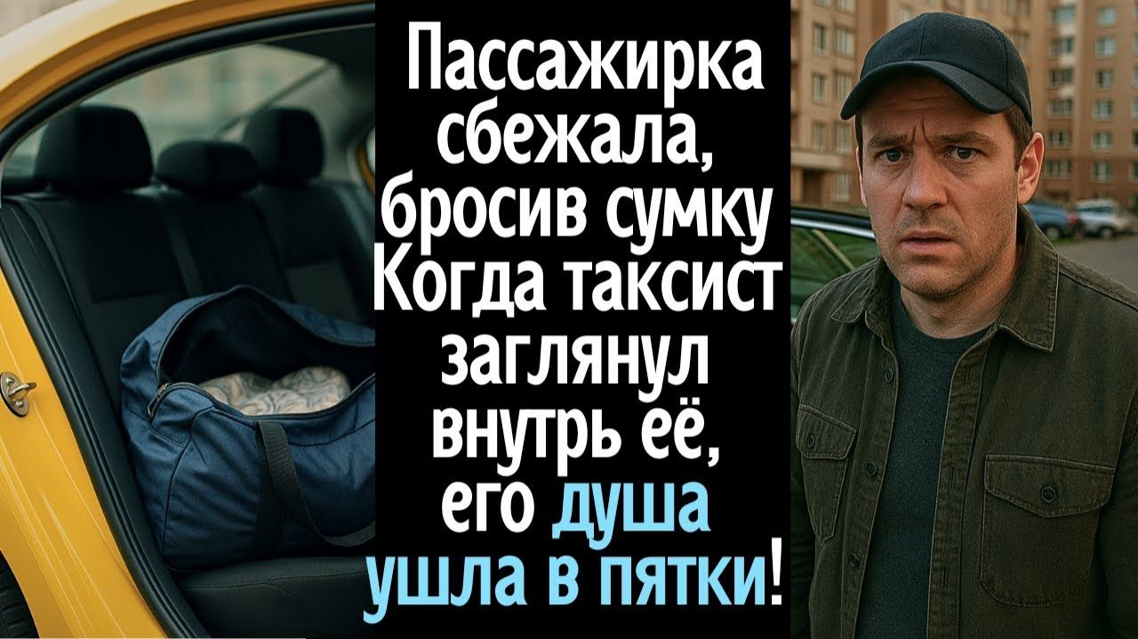 Пассажирка сбежала, оставив сумку в машине. Когда таксист заглянул внутрь, его душа ушла в пятки ... смотреть онлайн