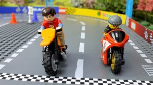 LEGO Мото-Гонка Скоростной заезд лего-байков! 🔥🏁