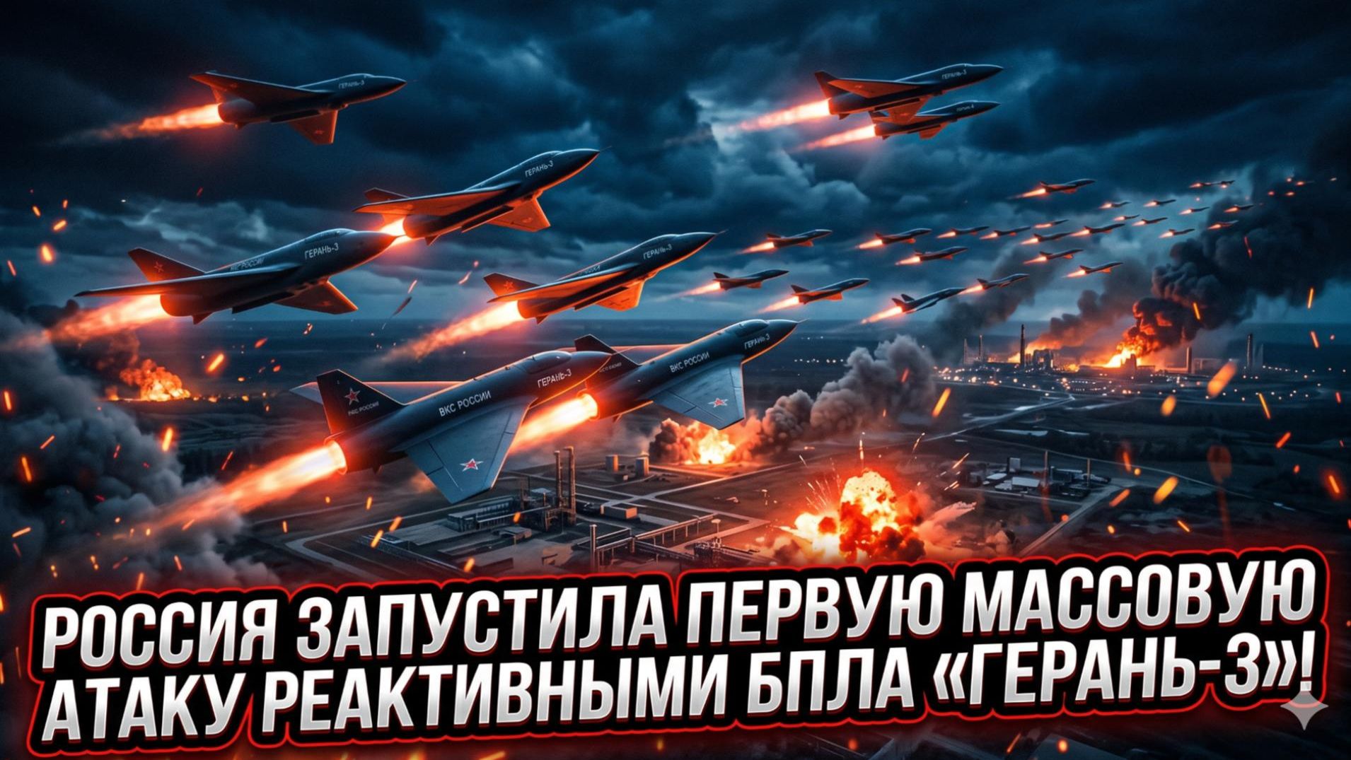 ✈️ Россия впервые применила реактивные «Герани-3» массово - что это меняет на фронте? смотреть онлайн