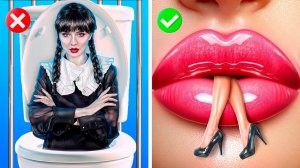 Уэнсдей Аддамс vs Инид в реальной жизни! Экстремальное преображение в тюрьме!