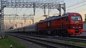 ЭП2К-191 с поездом №120 Белгород–Санкт-Петербург | Царицыно