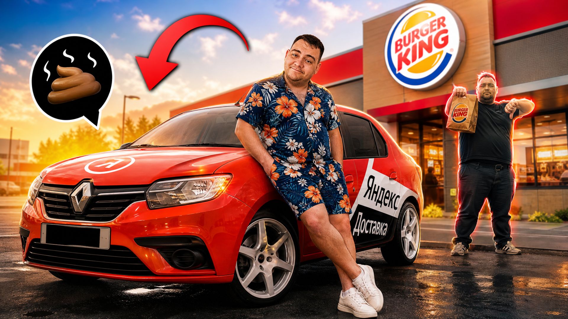яндекс доставка - бургер кинг подвел курьера! + вскрытие changan смотреть онлайн
