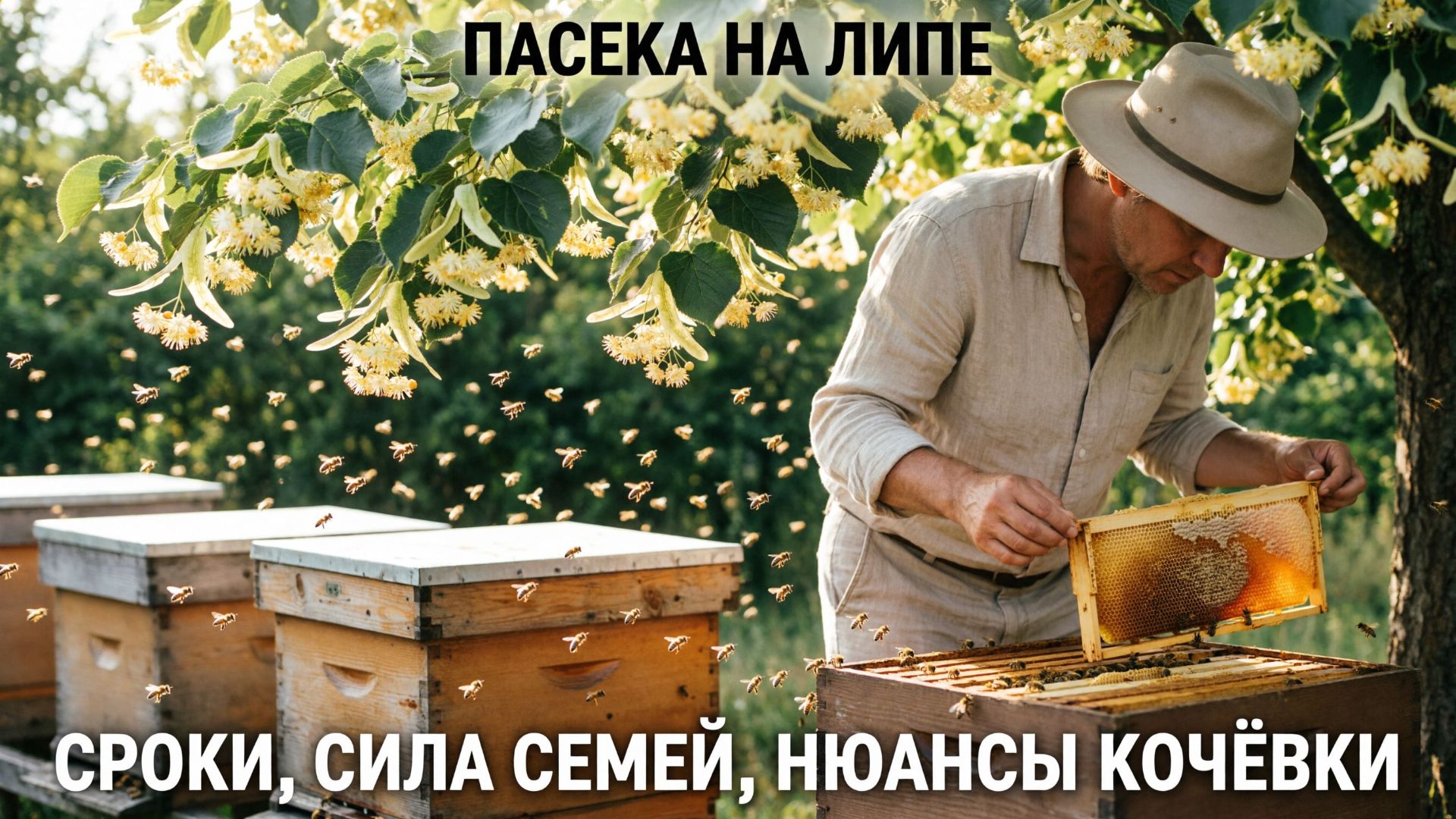 Как организовать пасеку на липе: сроки, сила семей, нюансы кочёвки | Профессор Кашковский 🐝🌳
