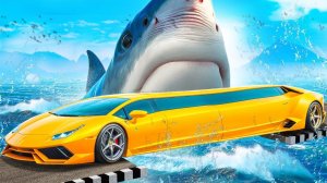 СМОЖЕТ ЛИ ЛАМБА ПРОЕХАТЬ МЕГАЛОДОНА В ГТА 5  - ЭКСПЕРИМЕНТ В GTA 5