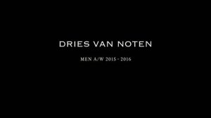Показ мужской коллекции Dries Van Noten осень-зима 2015-2016 (без звука)