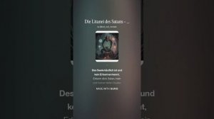 Die Litanei des Satans - Charles Pierre Baudelaire (Instrumental)