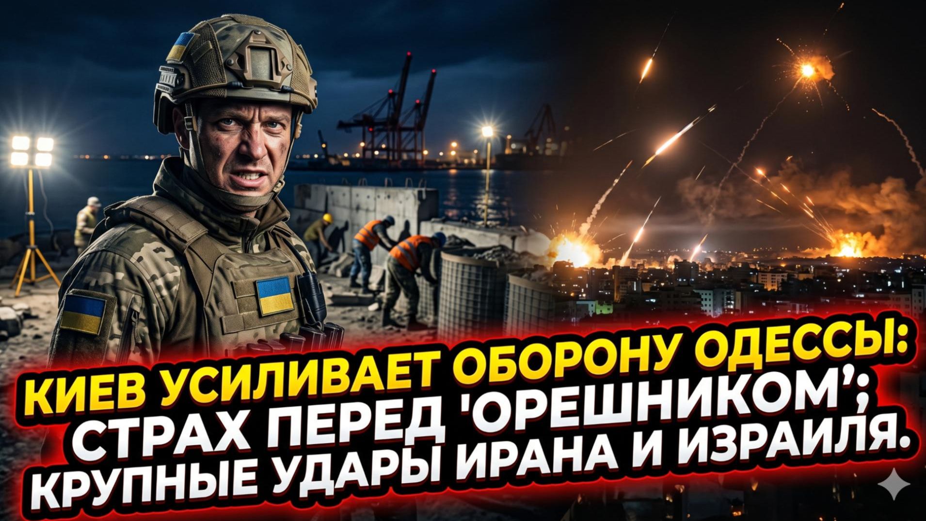 ⚔️ Меркурис | Киев боится «Орешника» и в панике укрепляет Одессу, а Израиль жёстко бьёт по Ирану