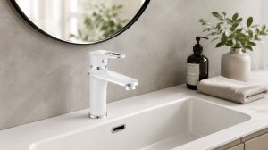 Смеситель Savol S-600601AW хром с белым