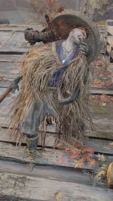 Sekiro - Скрытое убийство Монаха храма Сэмпо с нагинатой на мосту #sekiroshadowsdietwice