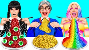 Кулинарный Челлендж# Уэнсдей Против Бабушки # Смешные Моменты от DoDo Challenge