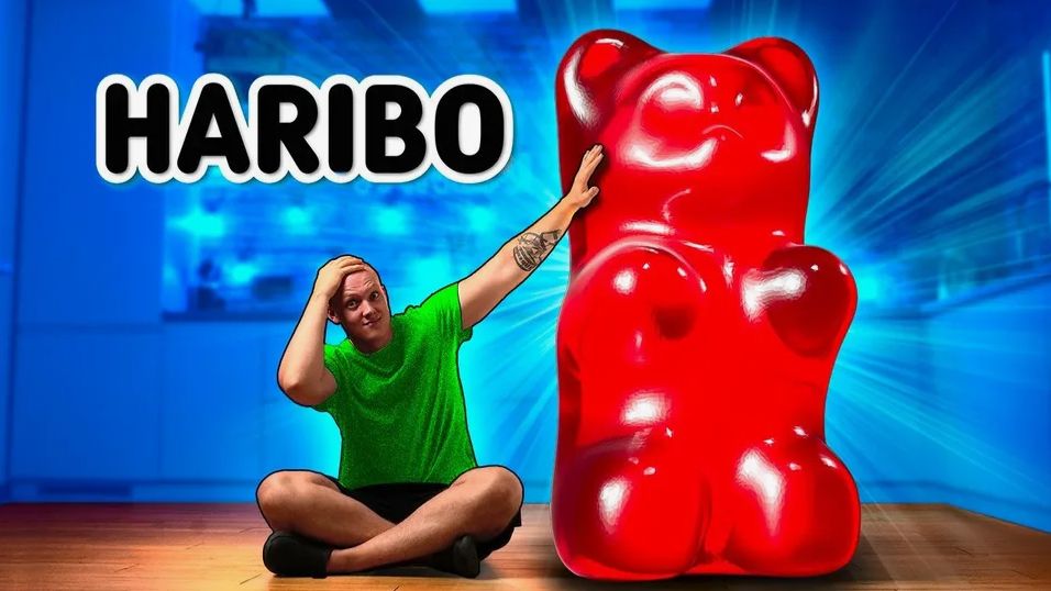 Я СДЕЛАЛ ГИГАНТСКОГО ЖЕЛЕЙНОГО МЕДВЕДЯ HARIBO ВЕСОМ 420 килограмм смотреть онлайн