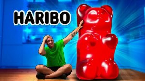 Я СДЕЛАЛ ГИГАНТСКОГО ЖЕЛЕЙНОГО МЕДВЕДЯ HARIBO ВЕСОМ 420 килограмм