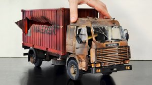 Restoration Scania 143h Container Truck