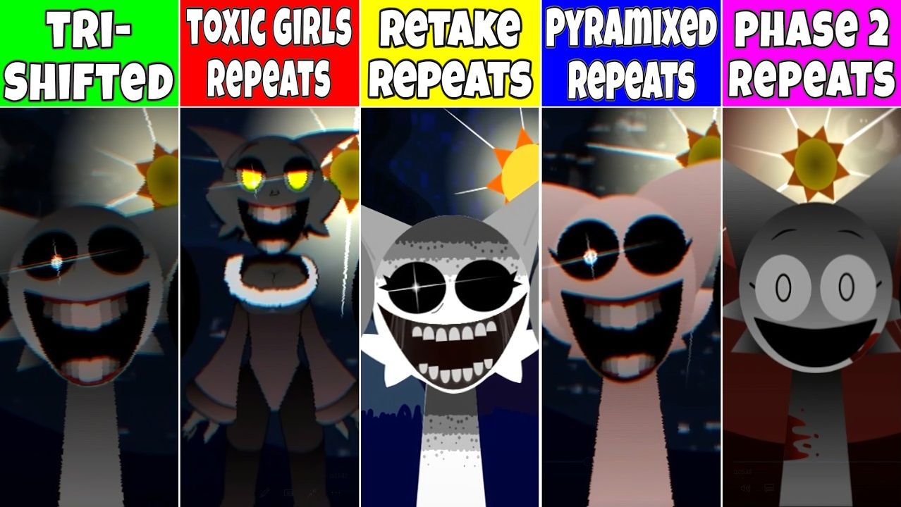 Sprunki Tri Shifted Phase 2 Retake Toxic Girls Pyramixed All Repeat Fan Mod смотреть онлайн