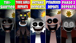 Sprunki Tri Shifted Phase 2 Retake Toxic Girls Pyramixed All Repeat Fan Mod