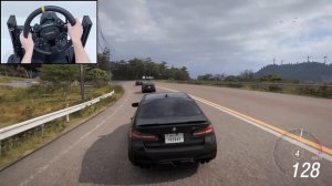 BMW M5 CS Convoy   Forza Horizon 6   Steering Wheel Gameplay