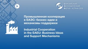 Промышленная кооперация в ЕАЭС: бизнес-идеи и механизмы поддержки - (RUS)