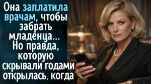 Она заплатила врачам, чтобы забрать младенца... Но правда, которую скрывали годами открылась, когда