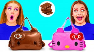 Челлендж. Шоколадная Еда vs Настоящая еда # Безумные Ситуации на Кухне от 4Teen Challenge