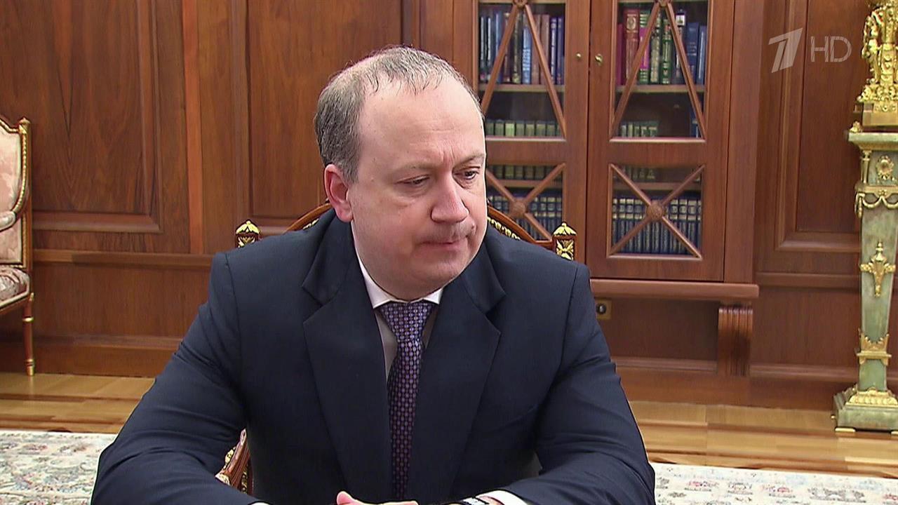 Андрей Пучков доложил Владимиру Путину о работе Объединенной судостроительной корпорации. смотреть онлайн