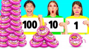 100 Слоев Еды Челлендж # Смешные Ситуации с Едой от TaTaRa Challenge