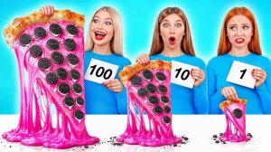 100 Слоев Еды Челлендж # Удивительные Кулинарные Лайфхаки