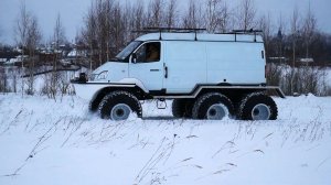 Кержак 6х6 снегоболотоход! на что же он способен на бездорожье