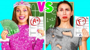 Богатые студенты vs Бедные студенты # Лайфхаки для Родителей от Fun Teen