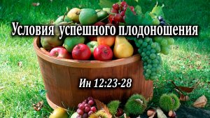 22.09.2024 «Условия успешного плодоношения» Ин 12:23-28 Левшин Денис