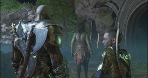 12 God of War Ragnarok - альвхейм - равнины - секрет гроа 2 - бой с Альва