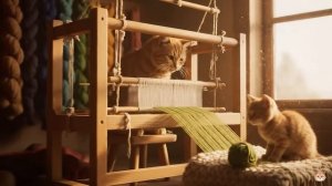 Две обезьяны спасают беременную кошку-маму с рисовой фермы 🐱❤️ Спешите в больницу на роды!