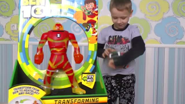 Бен тен - Фигурки Бен 10 и часы Омнитрикс. Игрушки для мальчиков. Видео для детей.