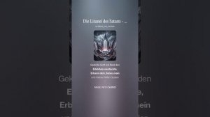 Die Litanei des Satans - Charles Pierre Baudelaire (dynamic)
