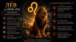 ЛЕВ на ИЮНЬ 2026 — Ориентиры и предупреждения