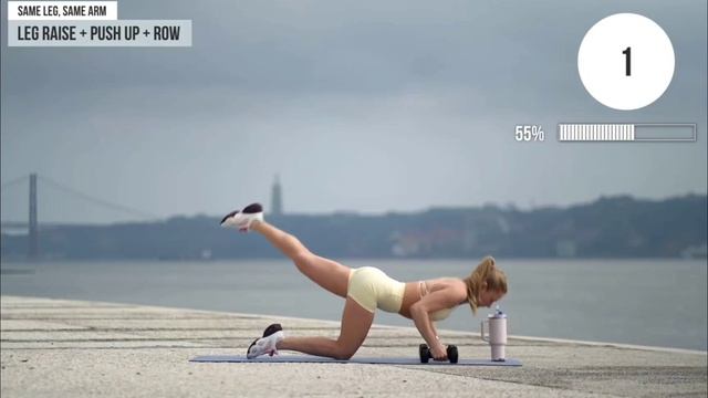 25 MIN STRENGTH WORKOUT - Full Body With Weights, No Jumping, Dumbbell Workout At Home смотреть онлайн