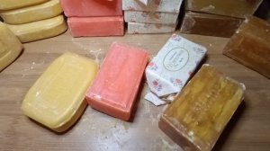 ASMR soap cutting / Vintage soap /  Резка винтажного мыла