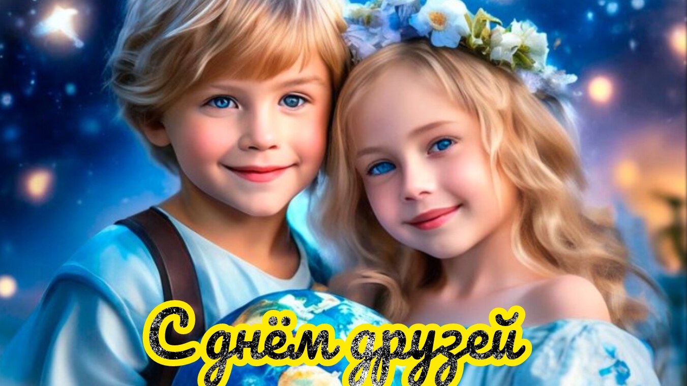 Спасибо,друзья. С праздником! С днём друзей. Роскошная музыкальная открытка. смотреть онлайн