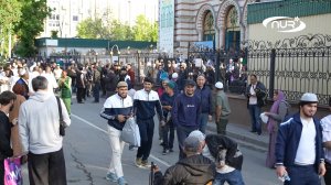 Саратовские мусульмане встали в длинные ряды в честь праздника