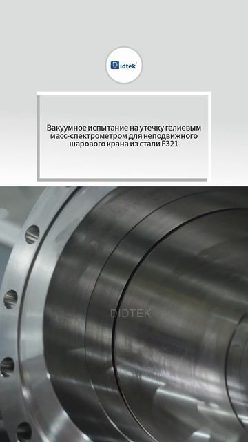 F321 Вакуумная проверка на утечку гелиевым масс-спектрометром шарового крана с     стали-DIDTEK